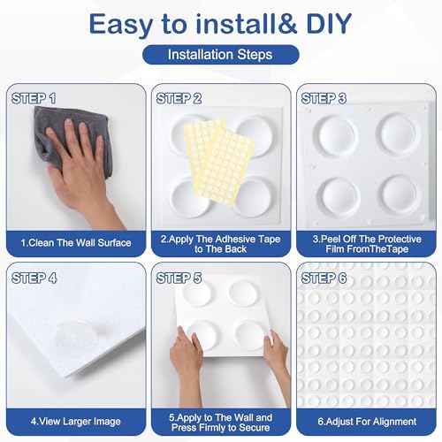 12 Pack 3D Wall Panels for Interior Wall Decor, Accent Wall Panels for Office - Image 6