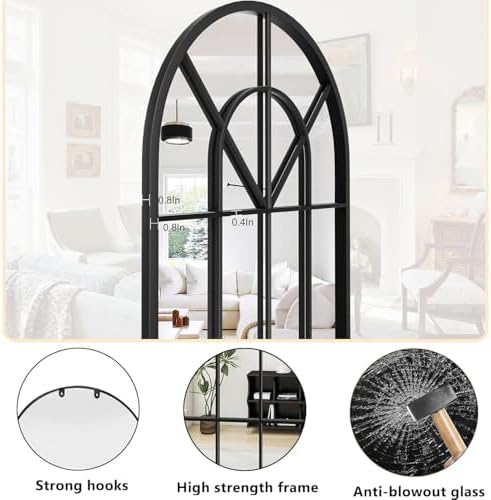 Dewfig Arched Wall Mirror - Image 5