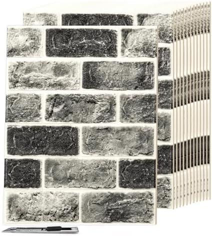 Art3d 10 Pcs 3D Peel and Stick Foam Brick Wall Panels by Art3d