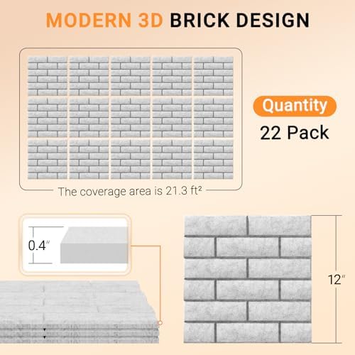 22 Pack Brick Acoustic Panels - Image 2