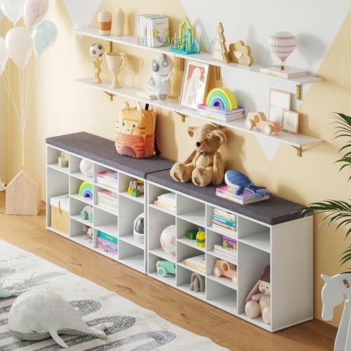 DINZI LVJ Long Wall Shelves, 47.3Inch Wooden Wall Mounted Shelves - Image 6