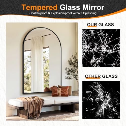 Delma Arched Bathroom Mirror - Image 5
