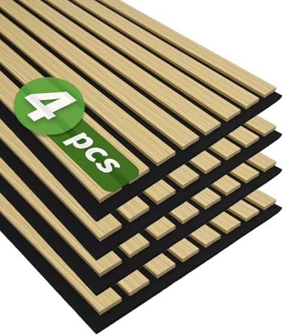 Art3d 12" x 93" Acoustic Wood Slat Wall Panel, 31 sq.ft by Art3d