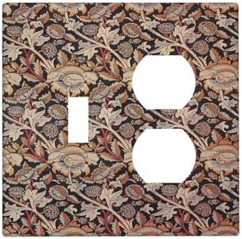 Wallplates Vintage William Morris Floral Plants 1 Toggle 1 Duplex Switch Plate by Lightswitchcovers