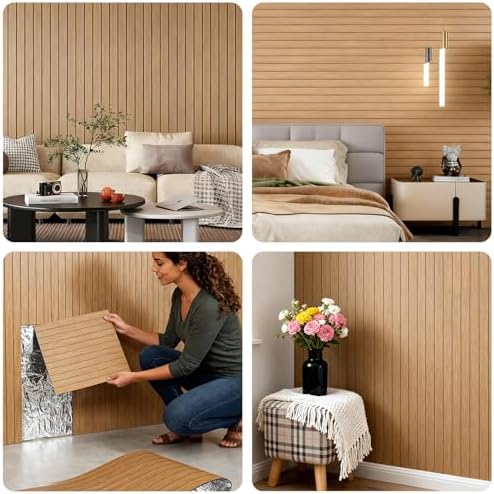 3D Wall Panels Peel and Stick – 15.74"x118" PVC FauxWood Grain Texture - Image 4