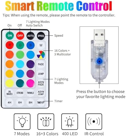 16 Colors Changing Curtain Lights - Image 5