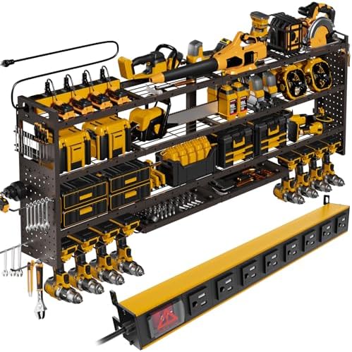 XLarge 64''W Power Tool Organizer Wall Mount, Charging Station by STURDIFLOW