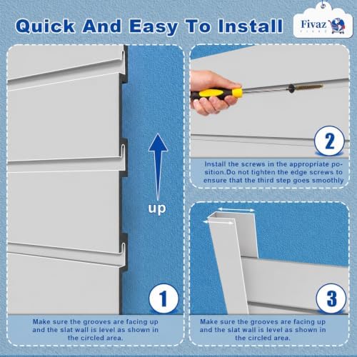 PVC Slatwall Panels, 4 ft x 8 ft Garage Wall Storage Systems - Image 4