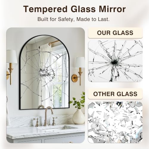 Arched Bathroom Vanity Mirror for Over Sink - Image 5