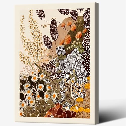 Vintage Japanese Wildflower Wall Art Abstract Botanical Floral Poster Nature by Unknown