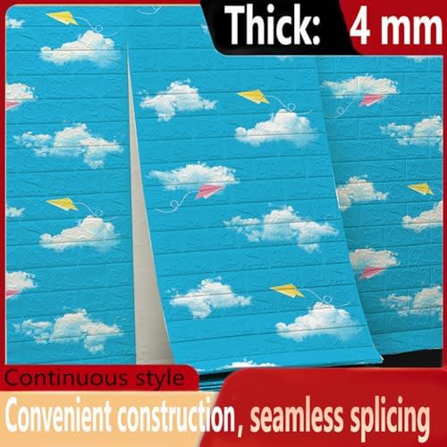 Queenbox 27.6x393.7 in Faux Brick Peel and Stick Foam Soft Waterproof Wall Panel - Image 2