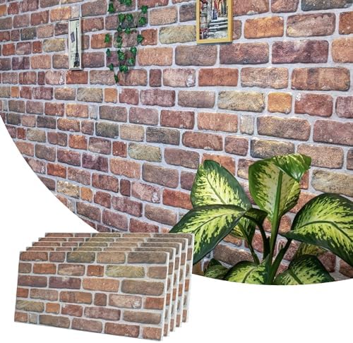 Dundee Deco 3D Wall Panels Faux Brick by DundeeDeco