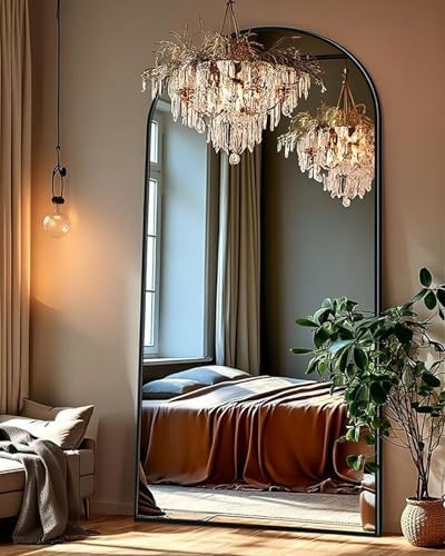 KOMCOTE 71x28 Inch Arched Floor Mirror - Image 3