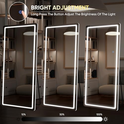 LED Full Length Mirror, Hanging Floor Mirror - Image 3