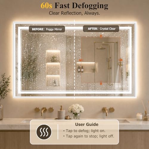 30"x48" LED Bathroom Mirror - Image 5