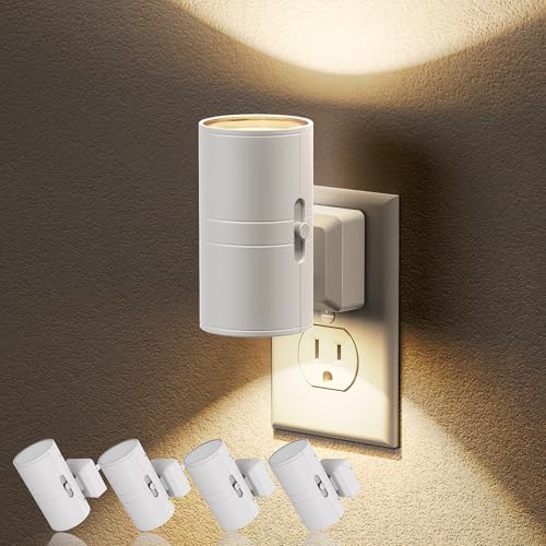 JandCase Night Lights Plug into Wall, Dimmable Night Light Plug in, 4 Pack by JandCase