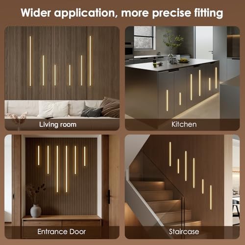 Slat Wall Lights for Wood Panel-6PCS LED Recessed Lighting Kit - Image 6