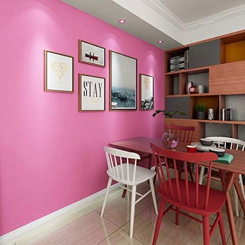 LACHEERY Pink Contact Paper 12"x160" Solid Textured Wallpaper Stick and Peel - Image 5