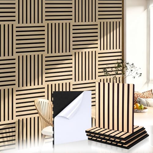 8 Pcs Wood Peel and Stick Panels by Geelin