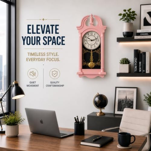 Clockswise Vintage Grandfather-Style Wall Clock - Image 6