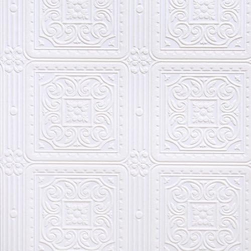 Brewster Turner Tile Textured Paintable Vinyl Wallpaper by Unknown