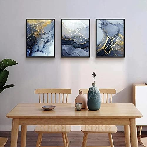 Black Framed Canvas Wall Art For Bedroom Abstract Wall Decor For Living Room - Image 3