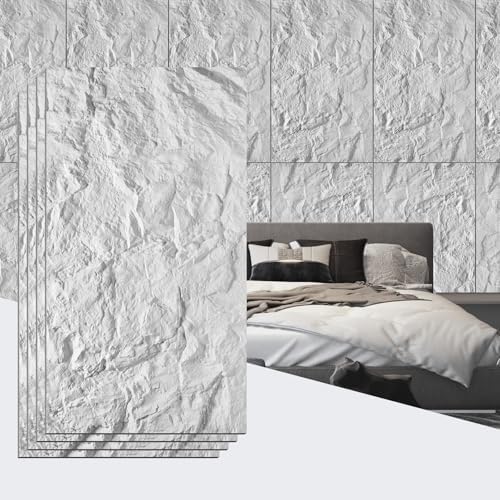 Faux Stone Wall Panel 43.3''x23.6'', Mountain Rock Design by Unknown