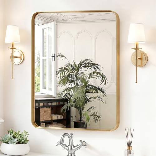 Sweetcrispy Bathroom Wall Mirror, 32x24 Inch Mirror by Sweetcrispy