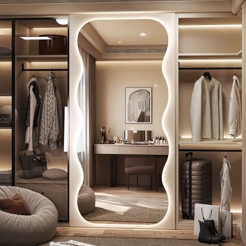 Hasipu 79"x35" Wavy Full Length Mirror by Whatssuitableisthebest