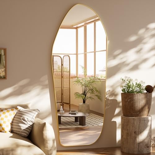 Irregular Arched Full Length Floor Mirror 76"x34" Gold Can DIY - Image 4
