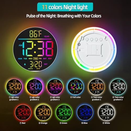 Maxstar 10" Large Digital Wall Clock - Image 4