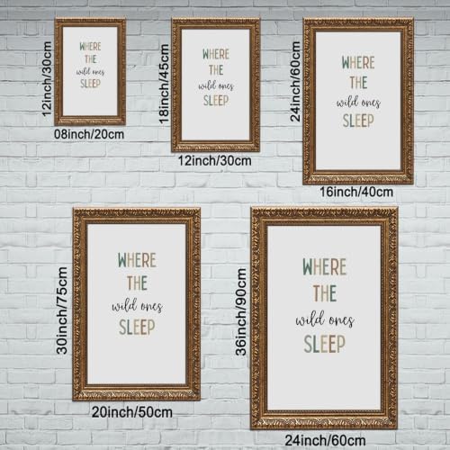 Framed Where the Wild Ones Sleep Poster Canvas Print Art Boho Wall Decor - Image 3