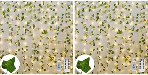 suddus Vines with Light for Bedroom, 400 LED Curtain Lights with Vines by SUDDUS
