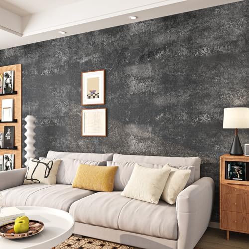 Livelynine Removable Concrete Peel and Stick Wallpaper - Image 2