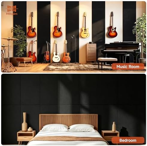 Acoustic Wall Panels Self Adhesive 47.2"x23.6", 4 Pack - Image 6