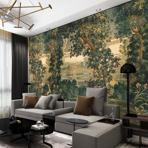 Lush Green Plants, Rare and Exotic Animals, and self-Adhesive murals of the - Image 5