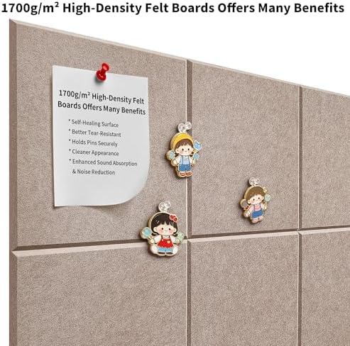 1/2'' Ultra Thick Felt Bulletin Pin Board Corkboard - Image 6