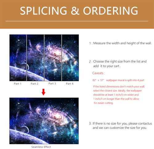 Galaxy Mural Wallpaper Peel and Stick - Image 5