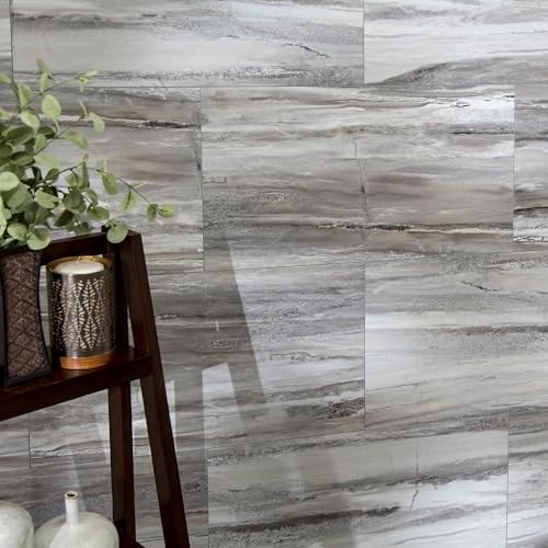 Palisade 25.6 in. x 14.8 in. Vinyl Wall Tiles in Louvre Granite - Image 4
