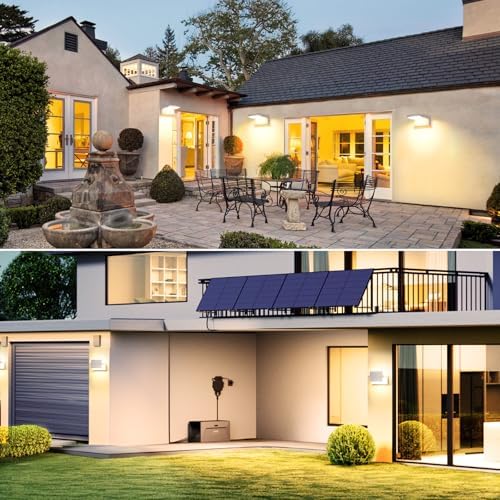 3Pack Outdoor LED Wall Light 40W White Flood Lights 350°Rotation - Image 5