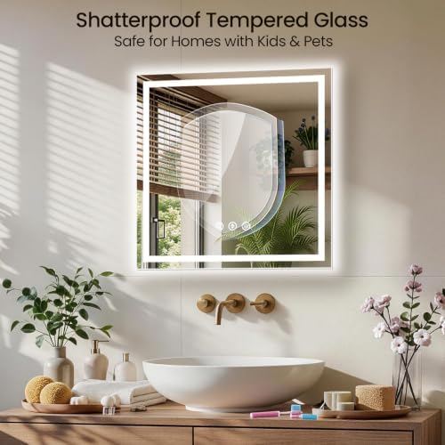 36"x36" LED Bathroom Mirror - Image 5