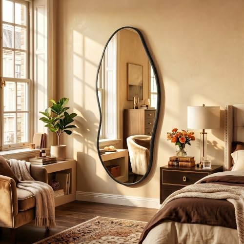 Irregular Full Length Mirror-Black Mirrors - Image 4