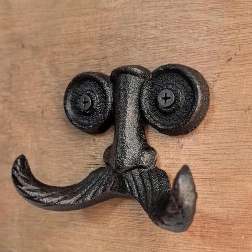 Cast Iron Hook, Heavy Duty Vintage Coat Hooks - Image 4