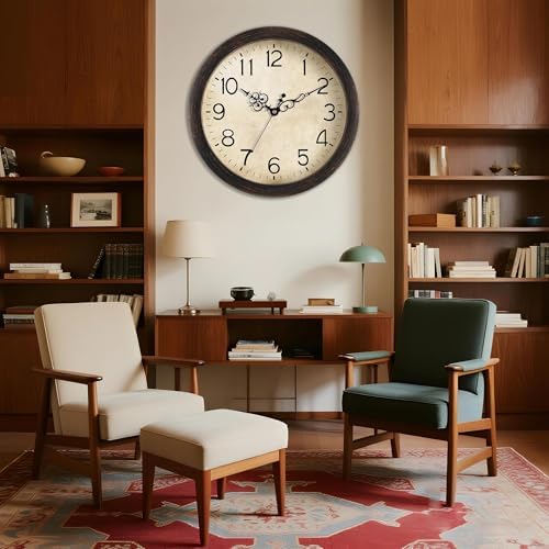 KECYET 16" Wall Clock Large Battery Operated Quartz Silent Quartz - Image 5