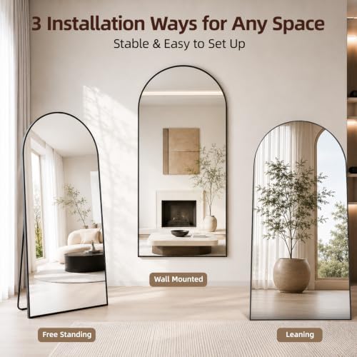 Beauty4U 76" x 34" Arched Full Length Mirror - Image 6