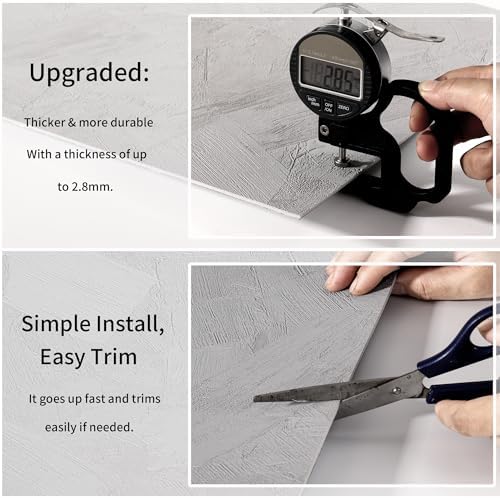 Haimin Wall Panels Peel and Stick 10 Pieces 23.6x11.8in Lightweight Backsplash - Image 5