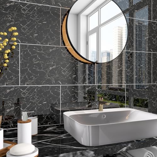 Marble Peel and Stick Backsplash 23.6 x11.8 in - Image 2
