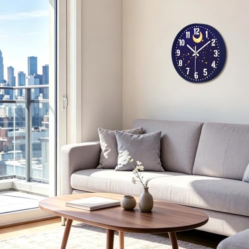 12" Analog Wall Clock, Silent Battery Operated Clock - Image 6