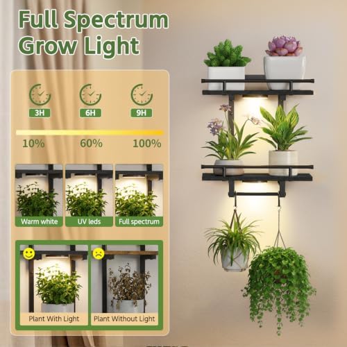 LASZOLA Floating Plant Shelves Holder Wall Indoor - Image 3
