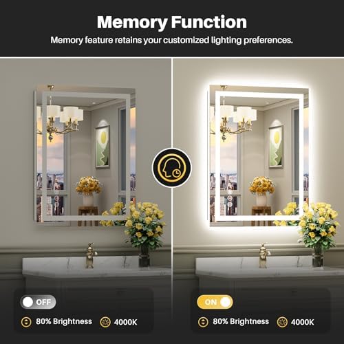 Briivue 36x30 Inch LED Bathroom Mirror - Image 6